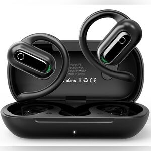 Open Ear Earbuds - Black